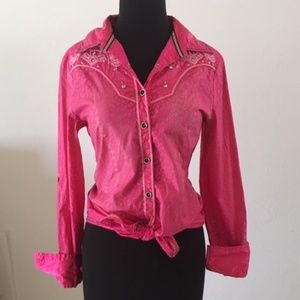 ROAR Buckle button-down Women's Shirt Pink